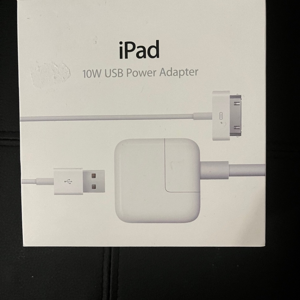 SOLD- Brand new sealed APPLE 10W IPAD Power adapter — host pick